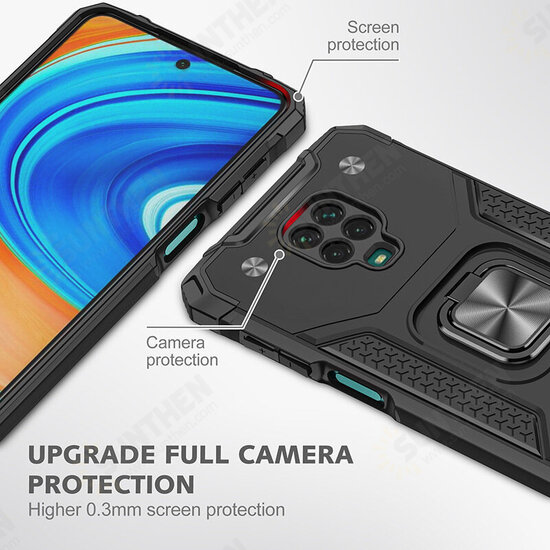 For POCO X3 NFC Case Magnetic with Ring Holder Stand Shockproof PC + TPU Protective Case Back Cover For POCO X3 NFC Case Magnetic with Ring Holder Stand Shockproof PC + TPU Protective Case Back Cover