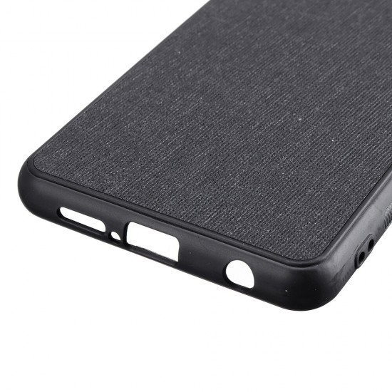 For POCO X3 PRO / POCO X3 NFC Case Business Breathable with Lens Protect Canvas Sweatproof Shockproof TPU Protective Case