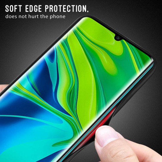 For POCO X3 PRO / POCO X3 NFC Case Carbon Fiber Gradient Color Shockproof Anti-Scratch Tempered Glass Protective Case Non-original