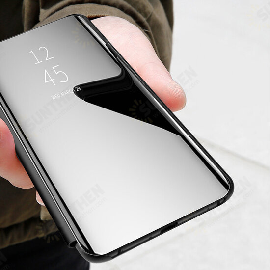 For POCO X3 PRO / POCO X3 NFC Case Foldable Flip Plating Mirror Window View Shockproof Full Cover Protective Case Non-original For POCO X3 PRO / POCO X3 NFC Case Foldable Flip Plating Mirror Window View Shockproof Full Cover Protective Case Non-original