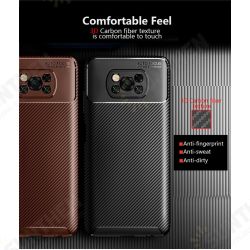 For POCO X3 PRO / POCO X3 NFC Case Luxury Carbon Fiber Pattern with Lens Protector Shockproof Silicone Protective Case Non-original For POCO X3 PRO / POCO X3 NFC Case Luxury Carbon Fiber Pattern with Lens Protector Shockproof Silicone Protective Case Non-original