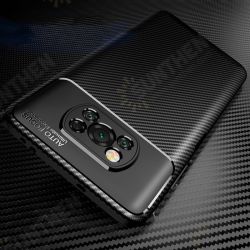 For POCO X3 PRO / POCO X3 NFC Case Luxury Carbon Fiber Pattern with Lens Protector Shockproof Silicone Protective Case Non-original For POCO X3 PRO / POCO X3 NFC Case Luxury Carbon Fiber Pattern with Lens Protector Shockproof Silicone Protective Case Non-original