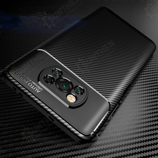 For POCO X3 PRO / POCO X3 NFC Case Luxury Carbon Fiber Pattern with Lens Protector Shockproof Silicone Protective Case Non-original For POCO X3 PRO / POCO X3 NFC Case Luxury Carbon Fiber Pattern with Lens Protector Shockproof Silicone Protective Case Non-original