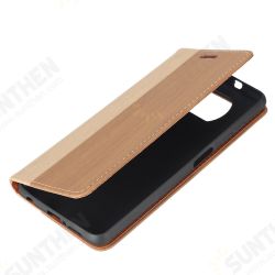 For POCO X3 PRO / POCO X3 NFC Case Wooden Texture Flip with Card Slot Stand PU Leather Full Body Protective Case Non-original For POCO X3 PRO / POCO X3 NFC Case Wooden Texture Flip with Card Slot Stand PU Leather Full Body Protective Case Non-original