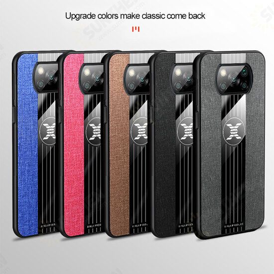 For POCO X3 PRO / POCO X3 NFC Case with Magnetic Ring Bracket Stand Shockproof Breathable Cloth Fabric Protective Case Non-original For POCO X3 PRO / POCO X3 NFC Case with Magnetic Ring Bracket Stand Shockproof Breathable Cloth Fabric Protective Case Non-original