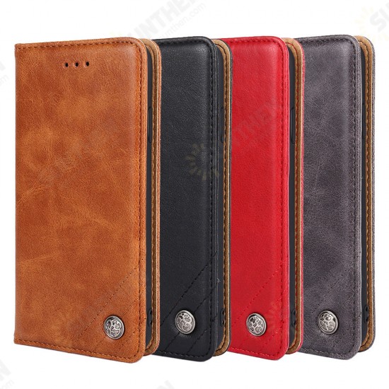 For POCO X3 PRO/ POCO X3 NFC Case Retro Flip with Multi-Card Slot PU Leather Shockproof Full Body Protective Case