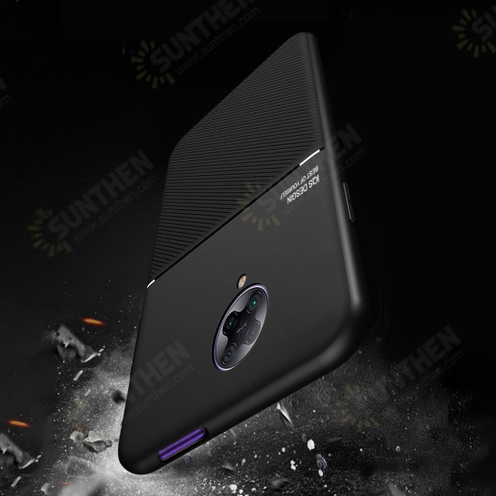 For Poco F2 Pro Case Magnetic Shockproof Non-slip Leather Texture TPU Protective Case Back Cover Non-original For Poco F2 Pro Case Magnetic Shockproof Non-slip Leather Texture TPU Protective Case Back Cover Non-original