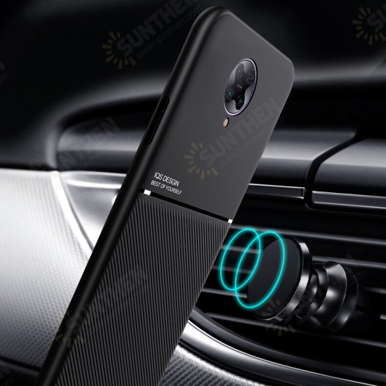 For Poco F2 Pro Case Magnetic Shockproof Non-slip Leather Texture TPU Protective Case Back Cover Non-original For Poco F2 Pro Case Magnetic Shockproof Non-slip Leather Texture TPU Protective Case Back Cover Non-original