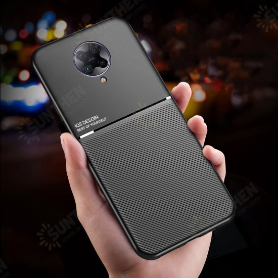 For Poco F2 Pro Case Magnetic Shockproof Non-slip Leather Texture TPU Protective Case Back Cover Non-original For Poco F2 Pro Case Magnetic Shockproof Non-slip Leather Texture TPU Protective Case Back Cover Non-original