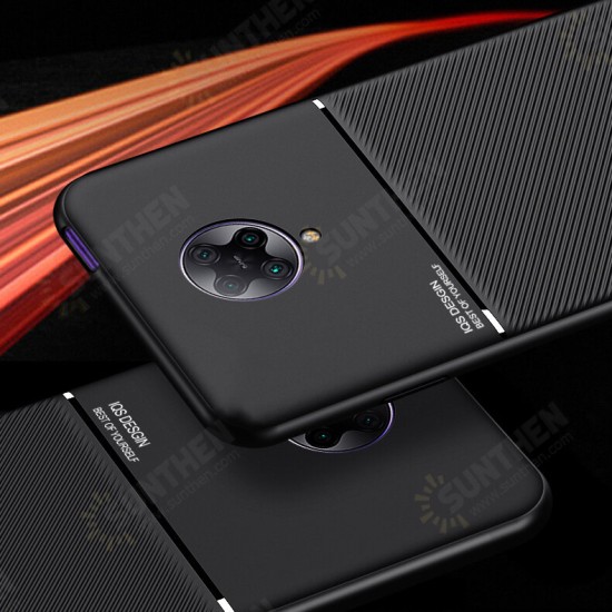 For Poco F2 Pro Case Magnetic Shockproof Non-slip Leather Texture TPU Protective Case Back Cover Non-original For Poco F2 Pro Case Magnetic Shockproof Non-slip Leather Texture TPU Protective Case Back Cover Non-original