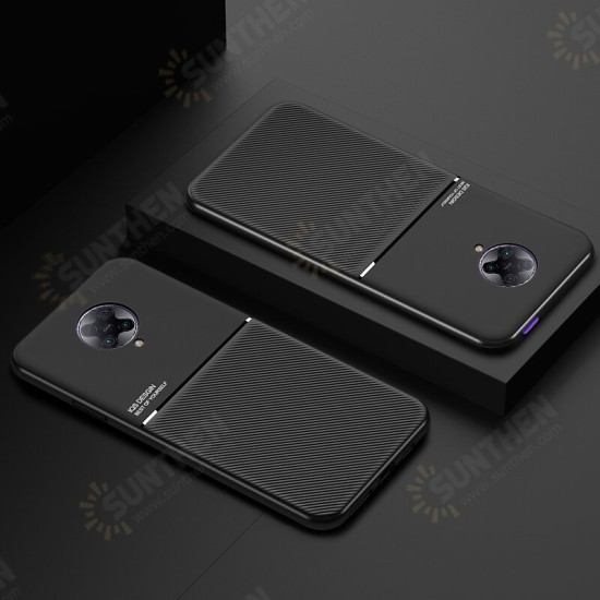 For Poco F2 Pro Case Magnetic Shockproof Non-slip Leather Texture TPU Protective Case Back Cover Non-original For Poco F2 Pro Case Magnetic Shockproof Non-slip Leather Texture TPU Protective Case Back Cover Non-original