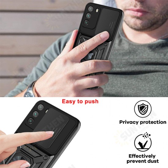 For Poco F3/ Xiaomi Redmi K40 Case Bumpers Shockproof Magnetic with 360 Rotation Finger Ring Holder Stand Slide-Camera Protection PC Protective Case Non-Original For Poco F3/ Xiaomi Redmi K40 Case Bumpers Shockproof Magnetic with 360 Rotation Finger Ring Holder Stand Slide-Camera Protection PC Protective Case Non-Original