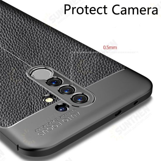 For Redmi 9 Case Business Litchi Texture Shockproof PU Leather with Lens Protector Protective Case Non-original For Redmi 9 Case Business Litchi Texture Shockproof PU Leather with Lens Protector Protective Case Non-original
