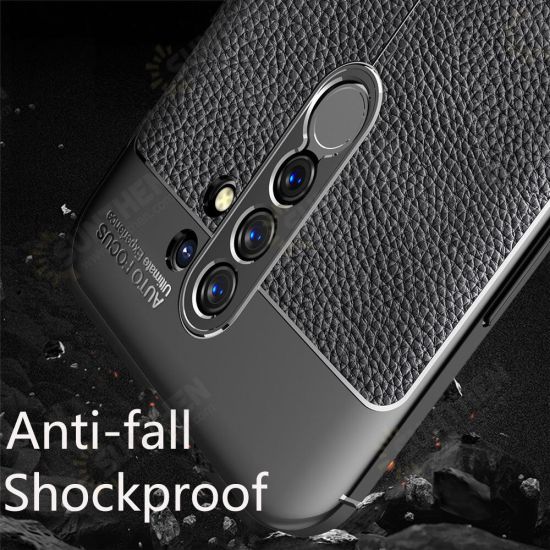 For Redmi 9 Case Business Litchi Texture Shockproof PU Leather with Lens Protector Protective Case Non-original For Redmi 9 Case Business Litchi Texture Shockproof PU Leather with Lens Protector Protective Case Non-original