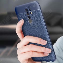 For Redmi 9 Case Business Litchi Texture Shockproof PU Leather with Lens Protector Protective Case Non-original For Redmi 9 Case Business Litchi Texture Shockproof PU Leather with Lens Protector Protective Case Non-original