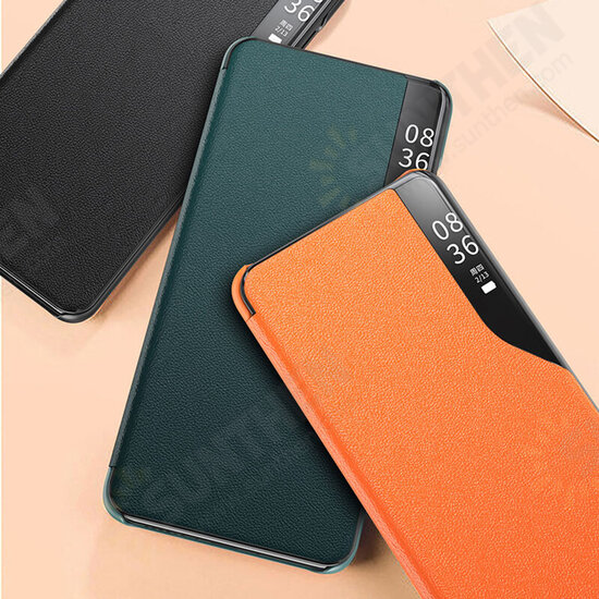 For Samsung Galaxy A51 Case Magnetic Flip Smart Sleep Window View Shockproof PU Leather Full Cover Protective Case