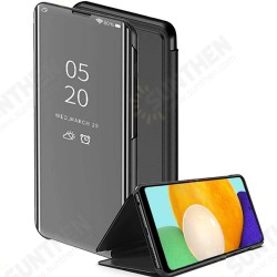 For Samsung Galaxy A52 5G Case Foldable Flip Plating Mirror Window View Shockproof Full Cover Protective Case For Samsung Galaxy A52 5G Case Foldable Flip Plating Mirror Window View Shockproof Full Cover Protective Case