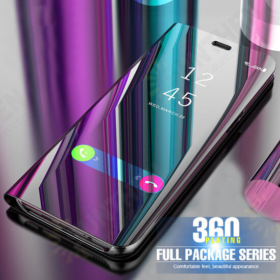 For Samsung Galaxy A52 5G Case Foldable Flip Plating Mirror Window View Shockproof Full Cover Protective Case For Samsung Galaxy A52 5G Case Foldable Flip Plating Mirror Window View Shockproof Full Cover Protective Case