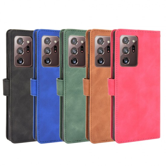 For Samsung Galaxy Note 20 / Galaxy Note 20 Ultra Case Magnetic Flip with Multi Card Slots Wallet Stand PU Leather Full Cover Protective Case