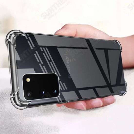 For Samsung Galaxy Note 20 Case with Air Bag Shockproof Transparent Non-Yellow Soft TPU Protective Case