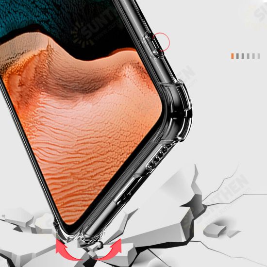For Samsung Galaxy Note 20 Case with Air Bag Shockproof Transparent Non-Yellow Soft TPU Protective Case