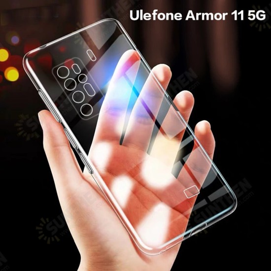 For 11 5G / 11T 5G Case Crystal Clear Transparent Non-Yellow Soft TPU Protective Case