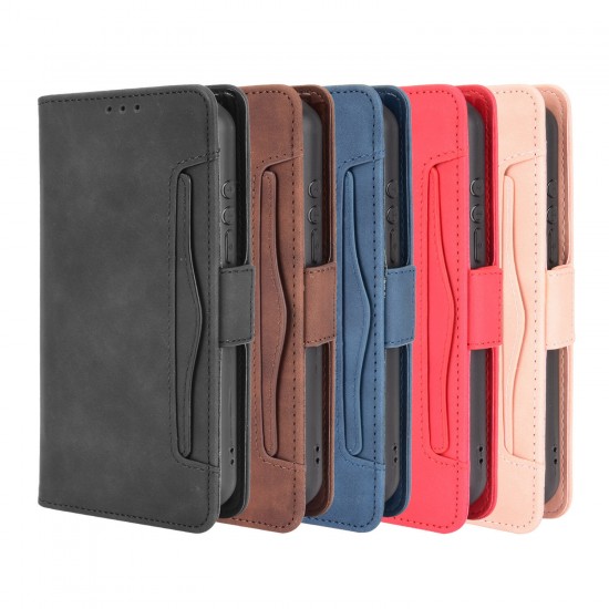 For 11 5G/ 11T 5G Case Magnetic Flip with Multiple Card Slot Wallet Folding Stand PU Leather Shockproof Full Cover Protective Case