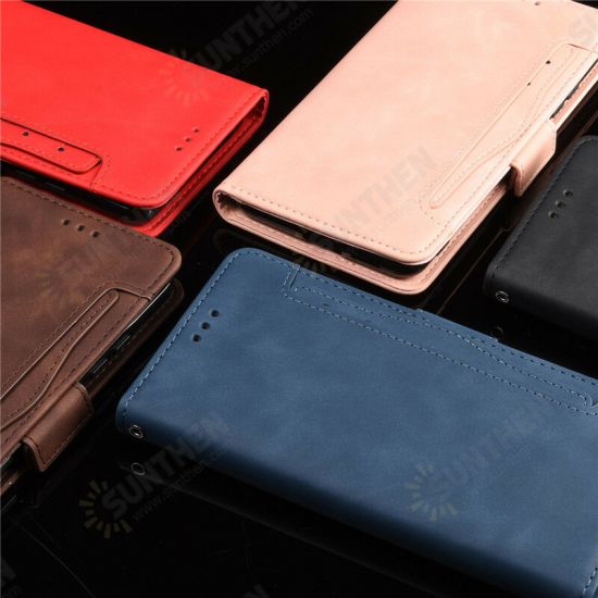 For 11 5G/ 11T 5G Case Magnetic Flip with Multiple Card Slot Wallet Folding Stand PU Leather Shockproof Full Cover Protective Case