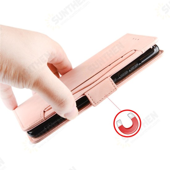 For Note 11P Case Magnetic Flip with Multiple Card Slot Wallet Folding Stand PU Leather Shockproof Full Cover Protective Case