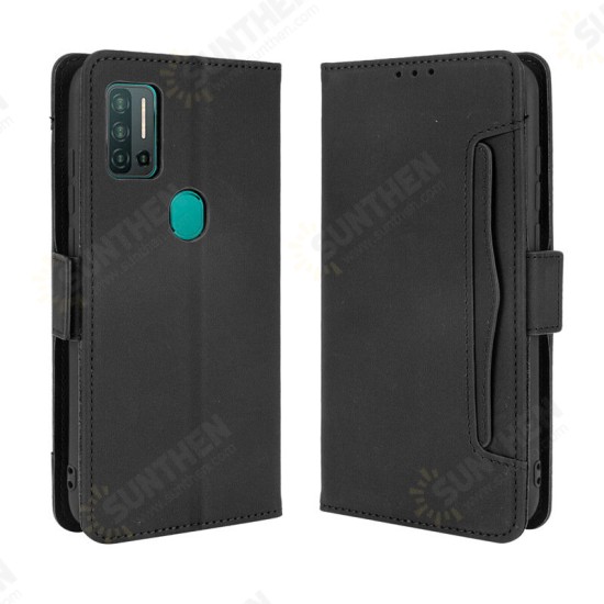 For Note 11P Case Magnetic Flip with Multiple Card Slot Wallet Folding Stand PU Leather Shockproof Full Cover Protective Case