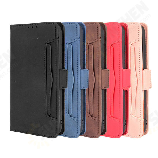 For Note 11P Case Magnetic Flip with Multiple Card Slot Wallet Folding Stand PU Leather Shockproof Full Cover Protective Case