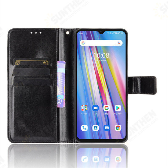 For A11 Case Magnetic Flip with Multiple Card Slot Folding Stand PU Leather Shockproof Full Cover Protective Case