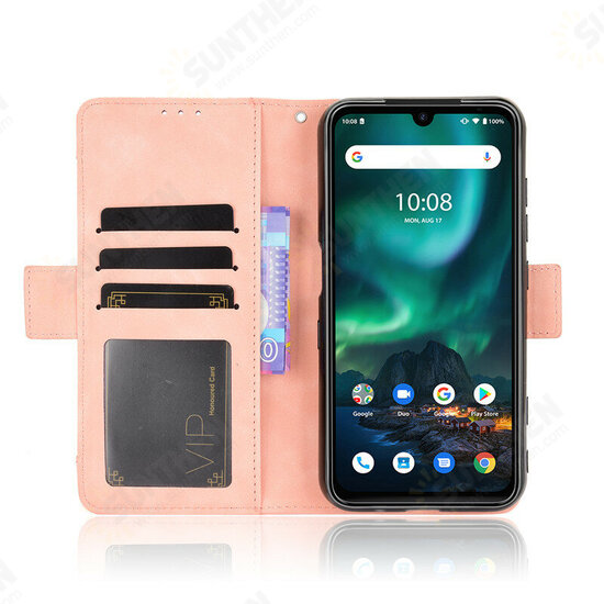 For Bison GT Case Magnetic Flip with Multiple Card Slot Wallet Folding Stand PU Leather Shockproof Full Cover Protective Case