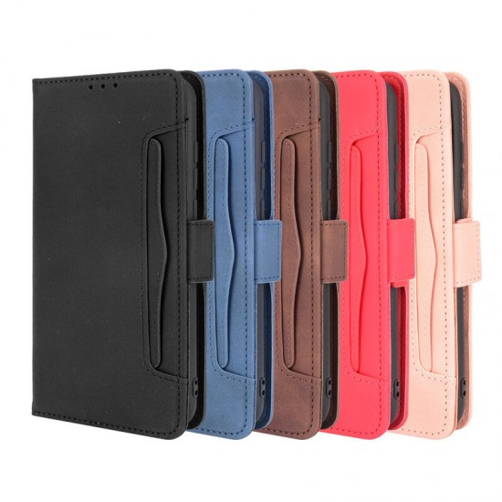 For Bison GT Case Magnetic Flip with Multiple Card Slot Wallet Folding Stand PU Leather Shockproof Full Cover Protective Case