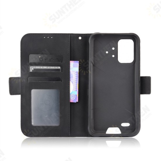 For Bison Pro Case Magnetic Flip with Multiple Card Slot Wallet Folding Stand PU Leather Shockproof Full Cover Protective Case