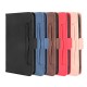 For Bison Pro Case Magnetic Flip with Multiple Card Slot Wallet Folding Stand PU Leather Shockproof Full Cover Protective Case