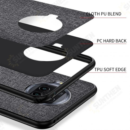 For Xiaomi Mi 10T Lite 5G / Redmi Note 9 Pro 5G Case Business Breathable Canvas Texture Sweatproof Shockproof TPU Protective Case Non-Original For Xiaomi Mi 10T Lite 5G / Redmi Note 9 Pro 5G Case Business Breathable Canvas Texture Sweatproof Shockproof TPU Protective Case Non-Original