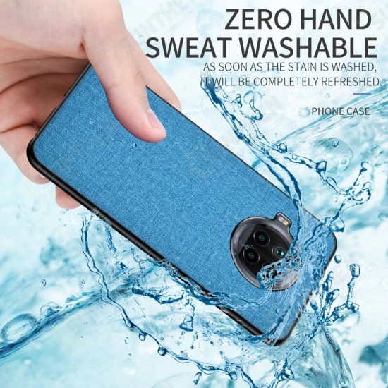 For Xiaomi Mi 10T Lite 5G / Redmi Note 9 Pro 5G Case Business Breathable Canvas Texture Sweatproof Shockproof TPU Protective Case Non-Original For Xiaomi Mi 10T Lite 5G / Redmi Note 9 Pro 5G Case Business Breathable Canvas Texture Sweatproof Shockproof TPU Protective Case Non-Original