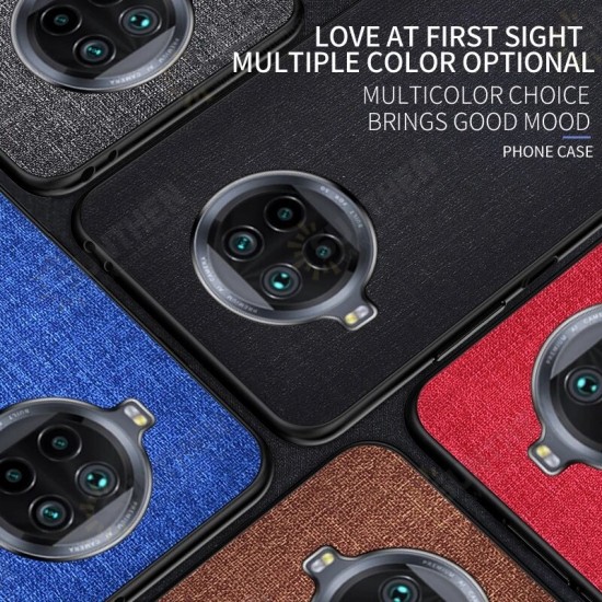 For Xiaomi Mi 10T Lite 5G / Redmi Note 9 Pro 5G Case Business Breathable Canvas Texture Sweatproof Shockproof TPU Protective Case Non-Original For Xiaomi Mi 10T Lite 5G / Redmi Note 9 Pro 5G Case Business Breathable Canvas Texture Sweatproof Shockproof TPU Protective Case Non-Original