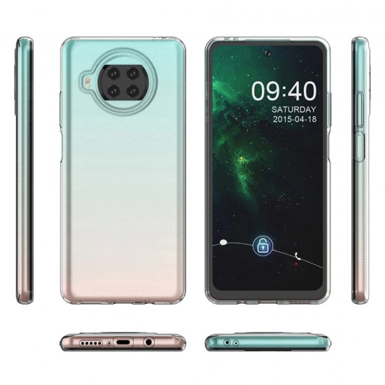 For Xiaomi Mi 10T Lite 5G / Redmi Note 9 Pro 5G Case Crystal Clear Transparent Ultra-Thin Non-Yellow Soft TPU Protective Case Non-Original