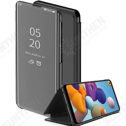 For Xiaomi Mi 11 Case Foldable Flip Plating Mirror Window View Shockproof Full Cover Protective Case Non-Original For Xiaomi Mi 11 Case Foldable Flip Plating Mirror Window View Shockproof Full Cover Protective Case Non-Original