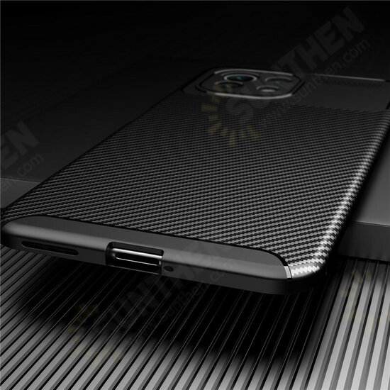 For Xiaomi Mi 11 Case Luxury Carbon Fiber Pattern with Lens Protector Shockproof Silicone Protective Case Non-Original For Xiaomi Mi 11 Case Luxury Carbon Fiber Pattern with Lens Protector Shockproof Silicone Protective Case Non-Original