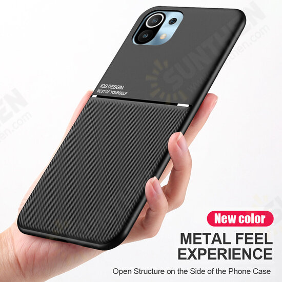 For Xiaomi Mi 11 Case Magnetic Leather Texture Non-Slip TPU Shockproof Protective Case Back Cover Non-Original For Xiaomi Mi 11 Case Magnetic Leather Texture Non-Slip TPU Shockproof Protective Case Back Cover Non-Original