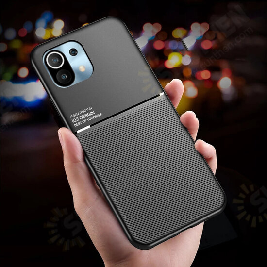 For Xiaomi Mi 11 Case Magnetic Leather Texture Non-Slip TPU Shockproof Protective Case Back Cover Non-Original For Xiaomi Mi 11 Case Magnetic Leather Texture Non-Slip TPU Shockproof Protective Case Back Cover Non-Original