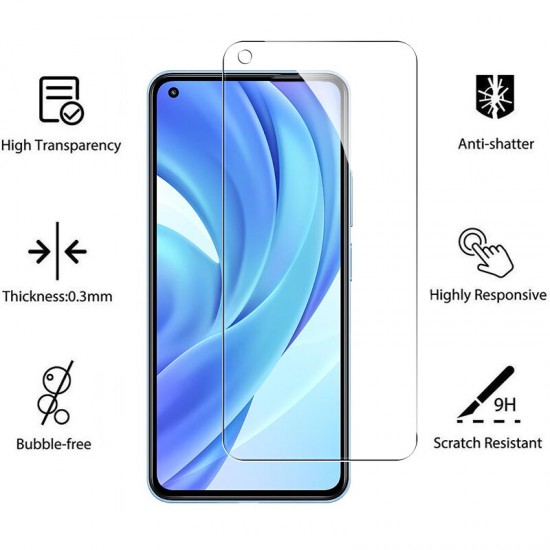 Accessories Set 9H Anti-Explosion Full Glue Full Coverage Tempered Glass Screen Protector + Transparent Ultra-Thin Non-Yellow Soft TPU Protective Case