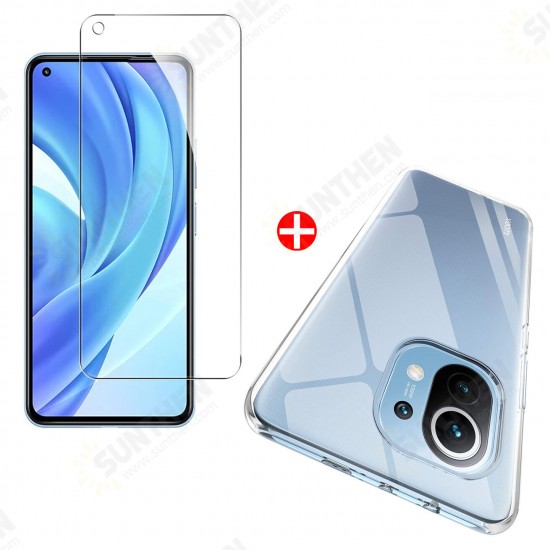 Accessories Set 9H Anti-Explosion Full Glue Full Coverage Tempered Glass Screen Protector + Transparent Ultra-Thin Non-Yellow Soft TPU Protective Case Accessories Set 9H Anti-Explosion Full Glue Full Coverage Tempered Glass Screen Protector + Transparent Ultra-Thin Non-Yellow Soft TPU Protective Case