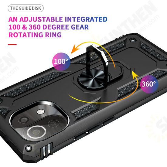 For Xiaomi Mi 11 Lite Case Bumpers Shockproof Magnetic with 360 Rotation Finger Ring Holder Stand PC Protective Case Non-Original For Xiaomi Mi 11 Lite Case Bumpers Shockproof Magnetic with 360 Rotation Finger Ring Holder Stand PC Protective Case Non-Original