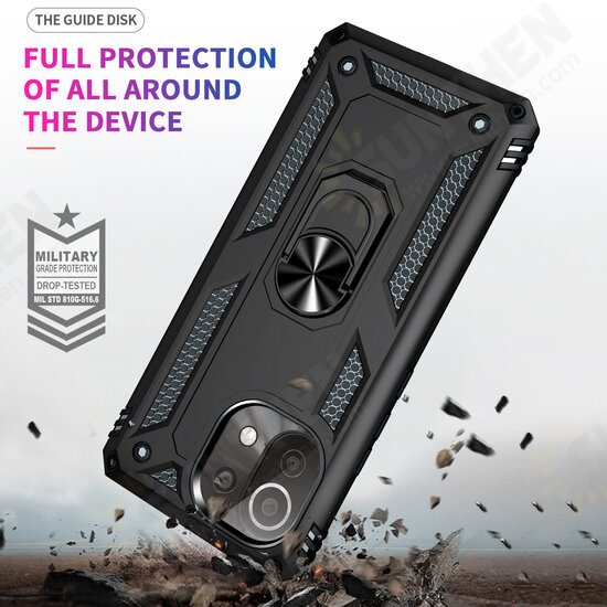 For Xiaomi Mi 11 Lite Case Bumpers Shockproof Magnetic with 360 Rotation Finger Ring Holder Stand PC Protective Case Non-Original For Xiaomi Mi 11 Lite Case Bumpers Shockproof Magnetic with 360 Rotation Finger Ring Holder Stand PC Protective Case Non-Original