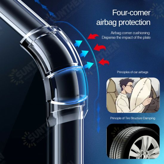 For Xiaomi Mi 11 Protective Case with Air Bag Shockproof Transparent Non-Yellow Soft TPU Back Cover Non-Original