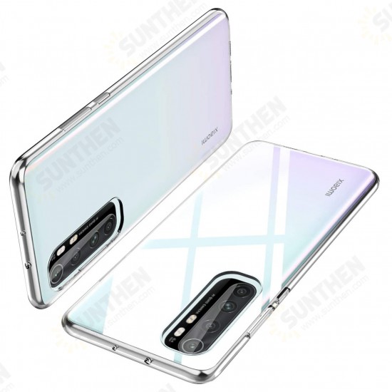 For Xiaomi Mi Note 10 Lite Case Crystal Transparent Shockproof Hard PC Non-yellow Protective Case Non-original